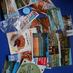 Vintage-Papier Ephemera, 17 Stück, Postkarten, Rad, Kuchen Kochbuch zu überbrücken