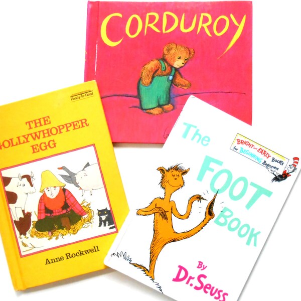 Corduroy, The Gollywhopper Egg, The Foot Book, Three Vintage Children's Books