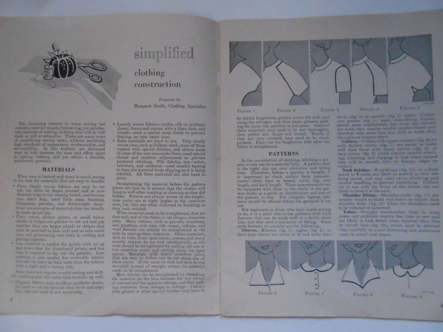 Simplified Clothing Construction a Vintage Sewing Book 1959 Etsy