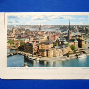 Cartão Postal Vintage Estocolmo