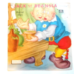 Jack and the Beanstalk, a Vintage Children&#39;s Record, 45 RPM, 1962, Peter Pan Orchestra