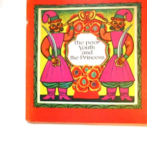 The Poor Youth and the Princess, a Vintage Children&#39;s Book, Illustrated Ukranian Folk Tale