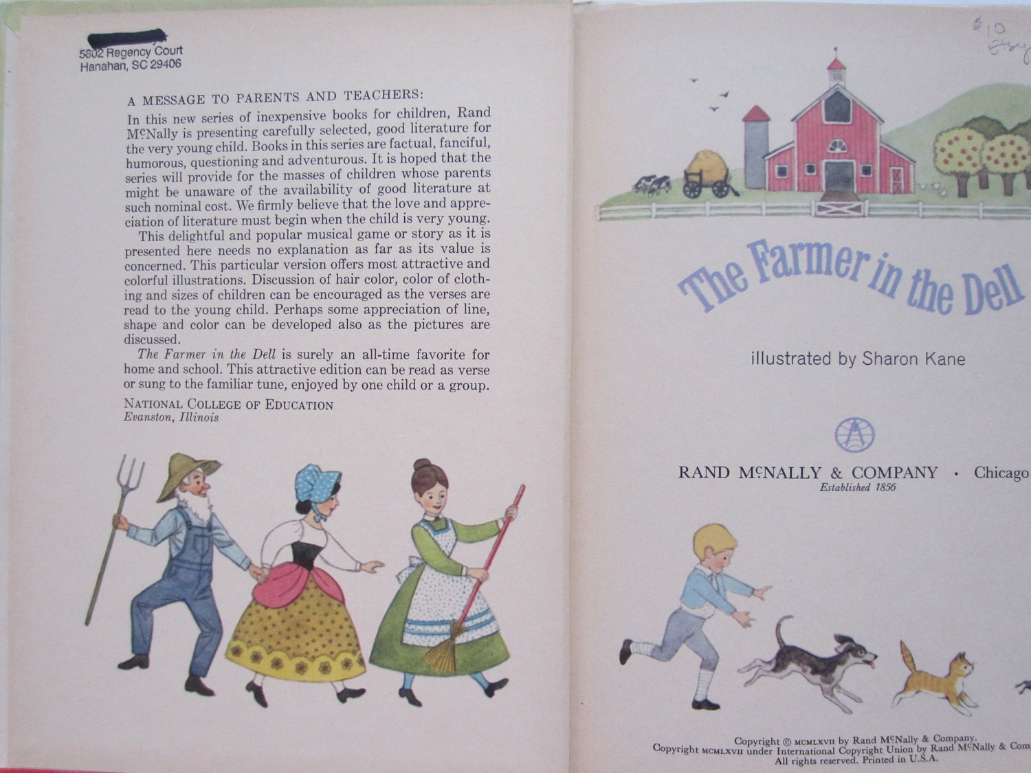The Farmer in the Dell a Vintage Children's Book - Etsy