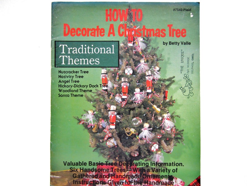 Christmas Craft Book How to Decorate a Christmas Tree Etsy