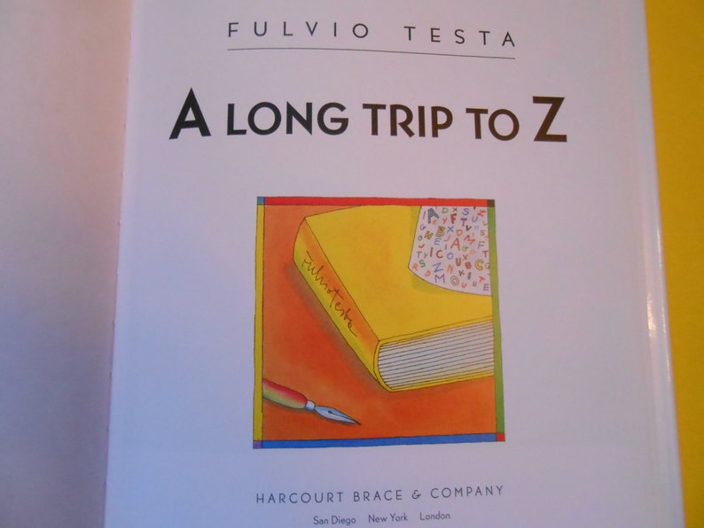 A Long Trip to Z, a Vintage Children's Alphabet Book - Etsy