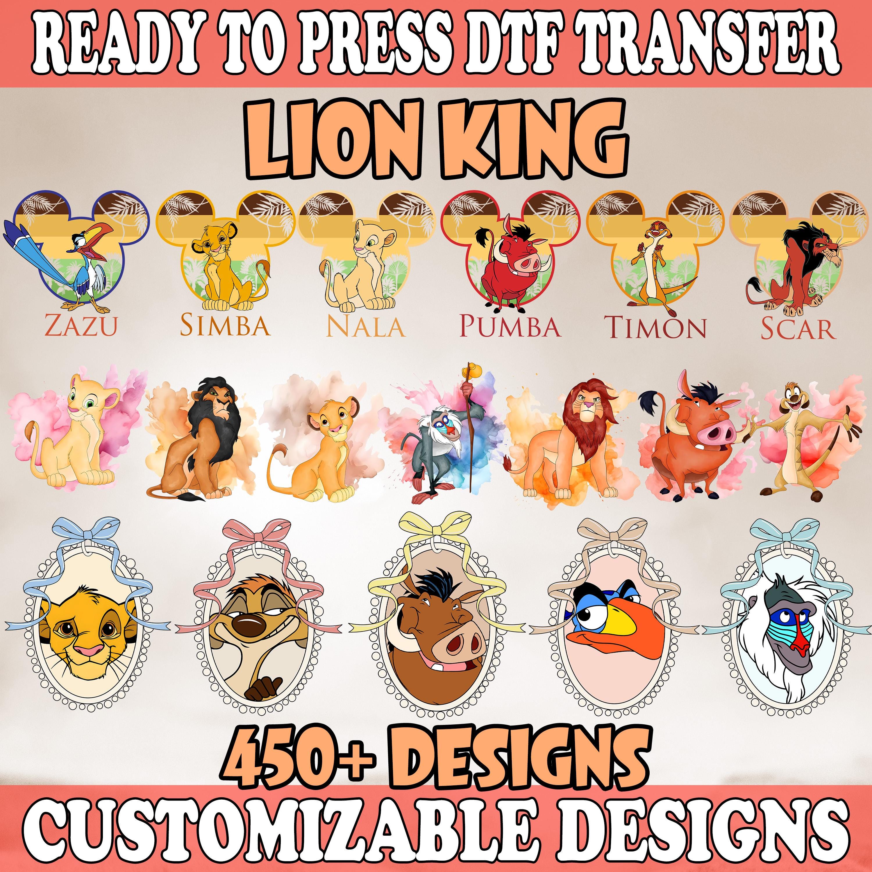 Disney The Lion King DTF Transfer, Disney Hakuna Matata DTF, WDW Disneyland Ready To Press, Animal Kingdom Print, Disney Family Trip Dtf