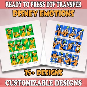 Disney Goofy Pluto DTF Transfer, Disney Heat Transfer, Disney Ready to Press, Disney Trip DTF, Family Vacation Dtf, Disneyworld Dtf