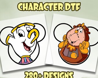 Disney Characters Dtf Transfer, Disney Trip DTF, Disney Ready To Press, Disneyland DTF, Mickey And Friends Heat Transfer, Mickey Head DTF