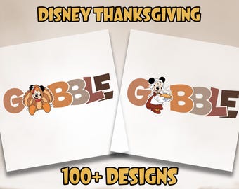 Disney Thanksgiving Family Dtf Transfer, Mickey Gobble Dtf, Thanksgiving Ready To Press, Family Vacation Thanksgiving Dtf, Disney Gobble Dtf