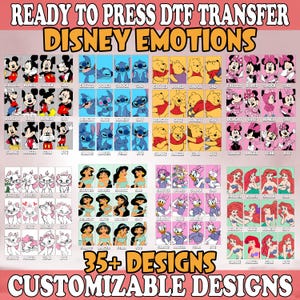 Disney Characters Dtf Transfer, Disneyworld Dtf, Disney Ready To Press, Disney Family Dtf, Disney Trip Dtf, Disneyland Dtf, Heat Transfer