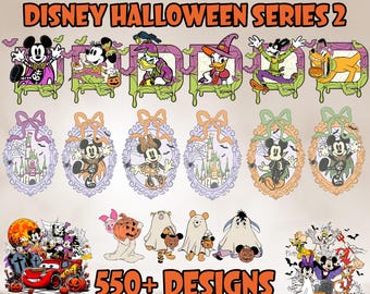 Disney Halloween DTF Transfer, Disney Halloween Ready To Press, Halloween Gang Sheet, Personalized Halloween DTF, Disney Heat Transfer