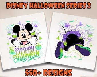 Disney Happy Halloween Dtf Transfer, Mickey Halloween Ready to Press, Halloween Party Heat Transfer, Disney Family Halloween Dtf