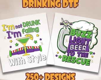 Toy Story Food and Wine Dtf, Disneyland Drinking Dtf, Epcot Drinking Around The World, Buzz Light Beer Dtf, Woody Wine Dtf, Heat Press Dtf