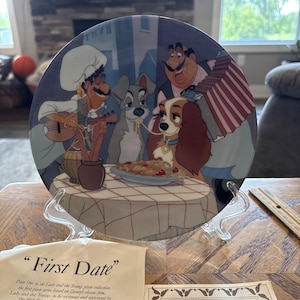 Lady and Tramp Plate - Etsy