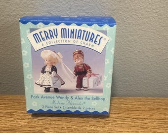 Park Avenue Wendy & Alex Bellhop NEW Hallmark Merry Miniatures Madame Alexander