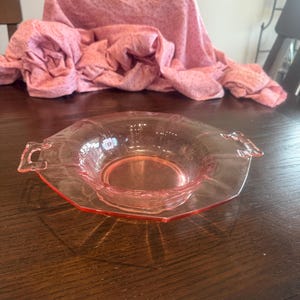 Vintage pink glass