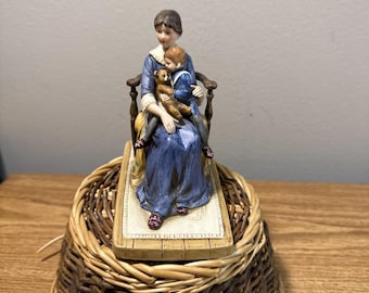 Norman Rockwell  1979  "Bedtime"  Norman Rockwell Museum Figurine Vintage