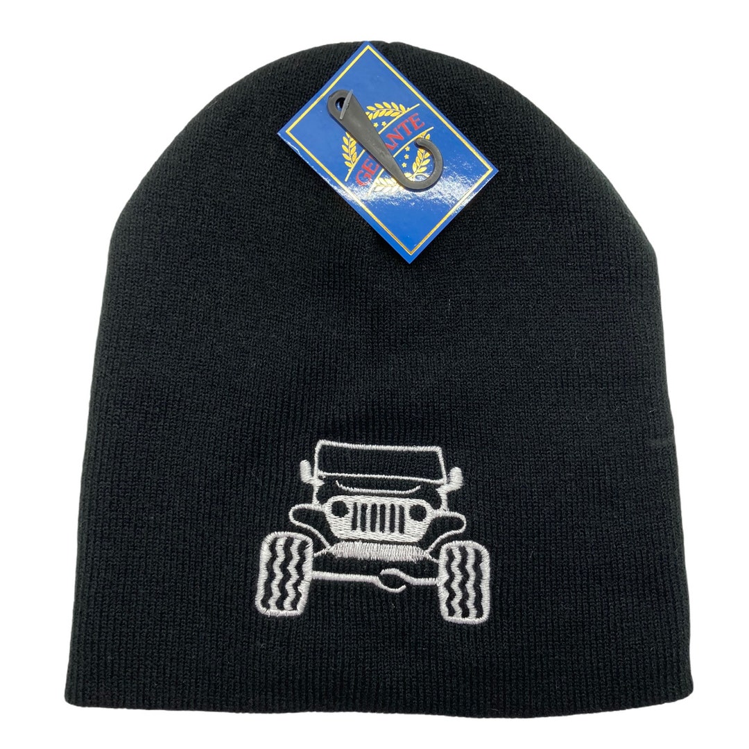 4x4 Life, Skull Cap, Embroidered Beanie, Embroidered Skull Cap, Beanie