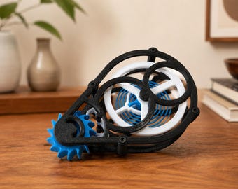 Mechanisches Fidget-Toy mit Uhrwerkhemmung – Klickendes mechanisches Schreibtischspielzeug mit sichtbaren Zahnrädern