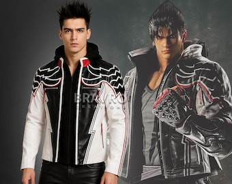 鉄拳8 風間仁 レザージャケット：手作りコスプレゲーマー衣装 - Etsy 日本