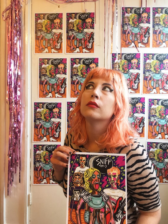 Amyl and the Sniffers A4 Print - Etsy