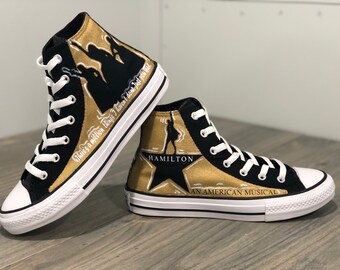 gold converse high tops