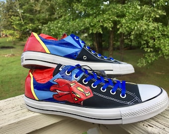 thin blue line converse shoes