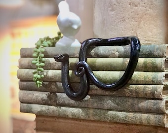 Snake Bookshelf Pal - Planter Pal Snake ornament - Unique Garden Gift - Unique book lover gift