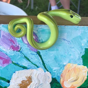 Snake Bookshelf Pal - Planter Pal Snake ornament - Unique Garden Gift - Unique book lover gift