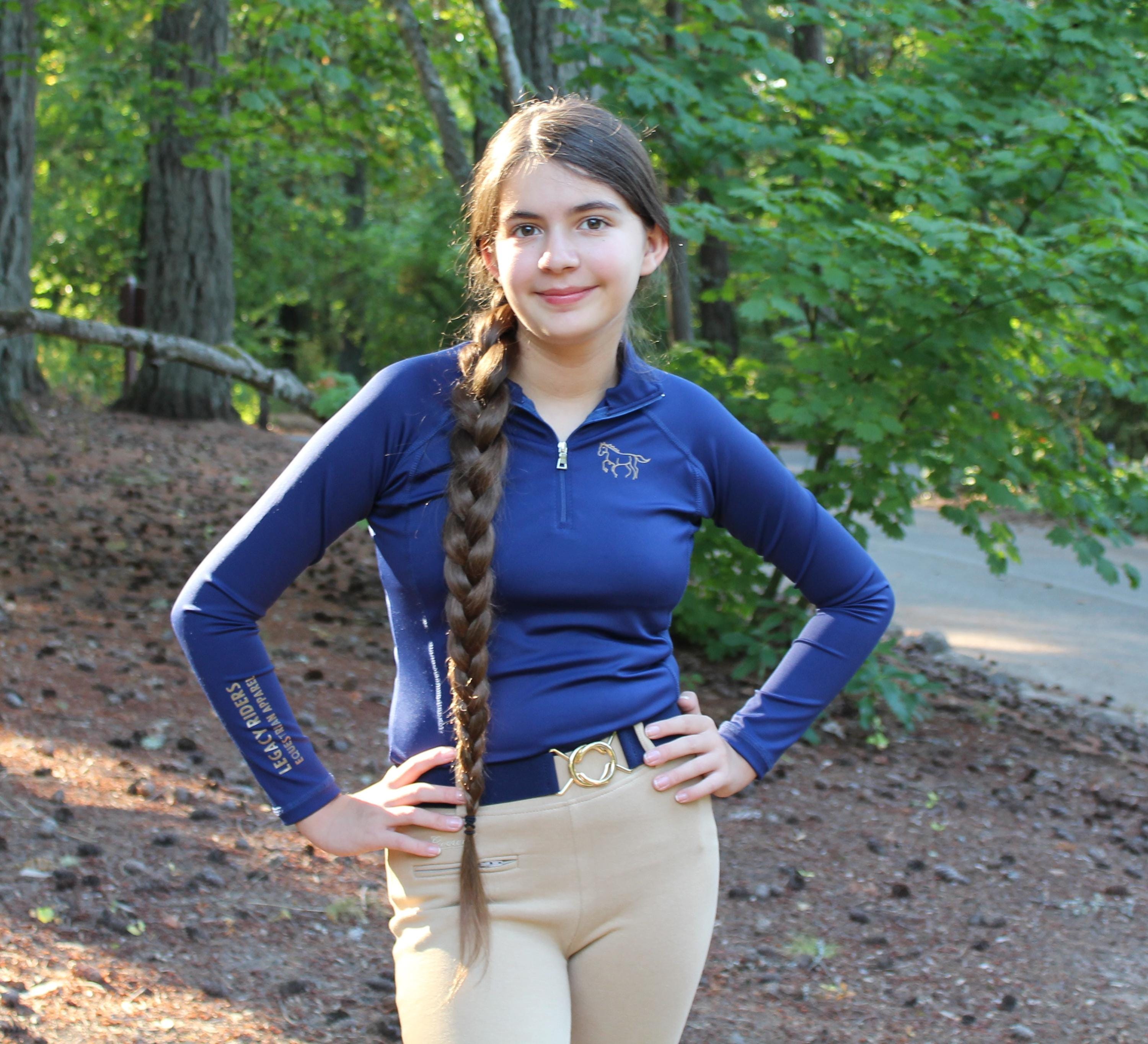 Chemise d'équitation femme Harry's Horse KM EQS Silver