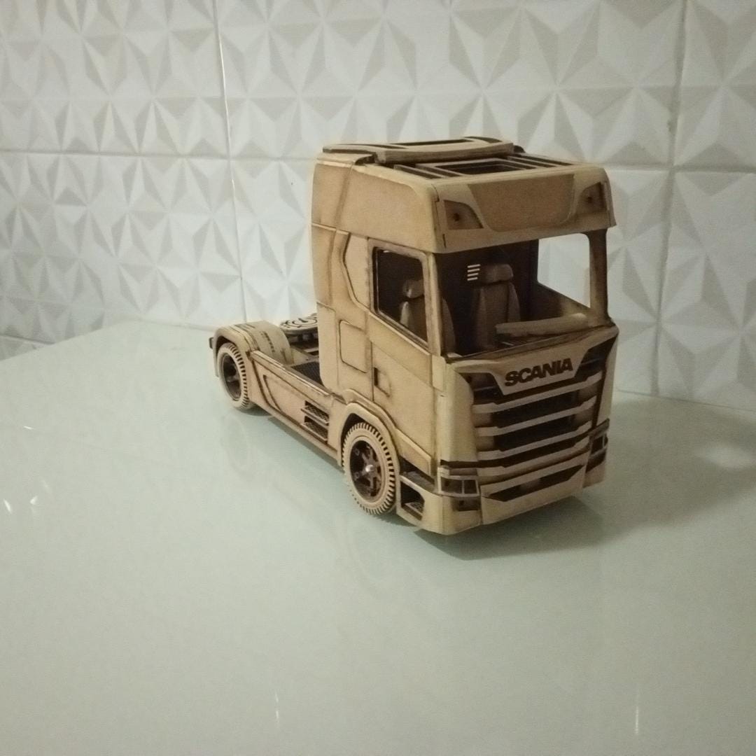 Miniature Camion MAN V8-01 Horloge Déco - 20x30 Cm - Neuf Fabrication France