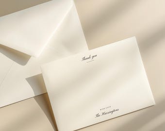 Elegant Thank You Card Template: Personalized Stationery (Digital Download, 6x4"/A6 Size) | ELOISE
