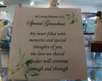 Memorial plaque for grandad/grandma/son/daughter-A Loving Tribute That Lasts