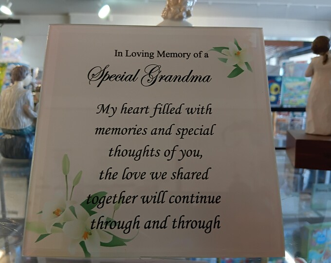 Memorial plaque for grandad/grandma/son/daughter-A Loving Tribute That Lasts