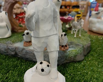 Soccer Player Figurine – Minimalist Sports Decor