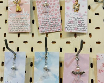 Angel Charm with Message Card – A Heartfelt Keepsake for Loved Ones