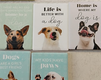Dog Quote Fridge Magnets