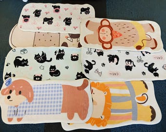 Cute Animal Microfiber Face Towels / Baby Washcloths / Hand Towels