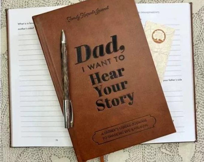 Guided Memory Journal – "Mom, I Want to Hear Your Story" / "Dad, I Want to Hear Your Story" – Family Keepsake Gift Book