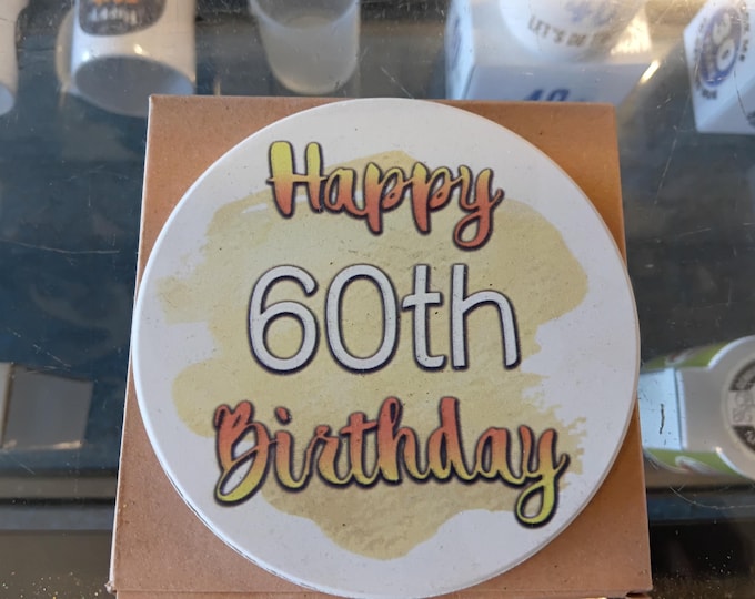 60th/70th  Birthday Commemorative Coasters