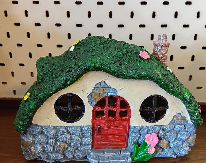 Whimsical Hobbit House Ornament Hand-Painted Fairy Garden Decor Cottage core Gift |Devonport Gifts
