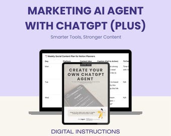 Créez votre propre agent IA Etsy Content Planner | Instructions ChatGPT Agent Builder pour les vendeurs Etsy | Téléchargement numérique