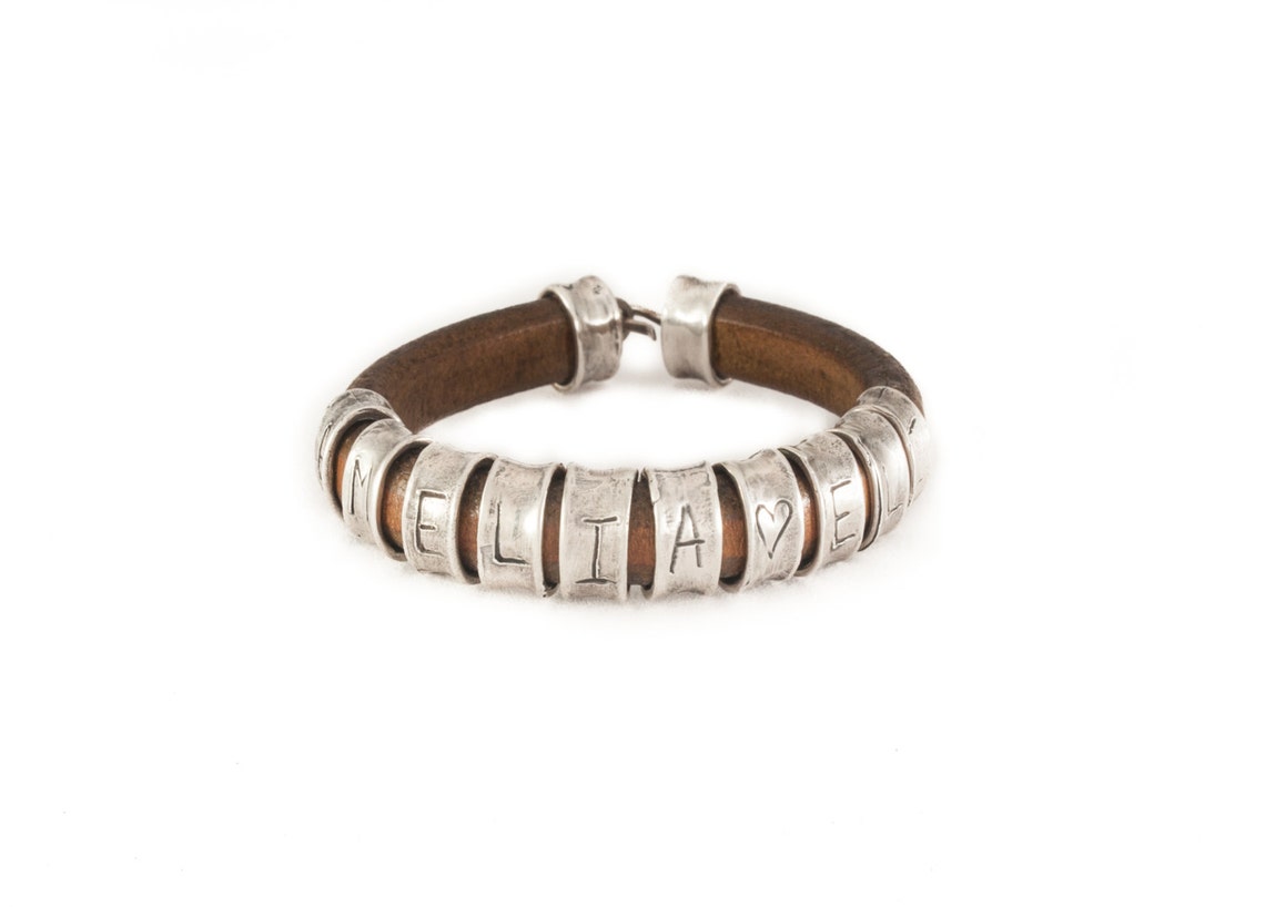 Personalized Sterling Silver Valentine's Bracelet
