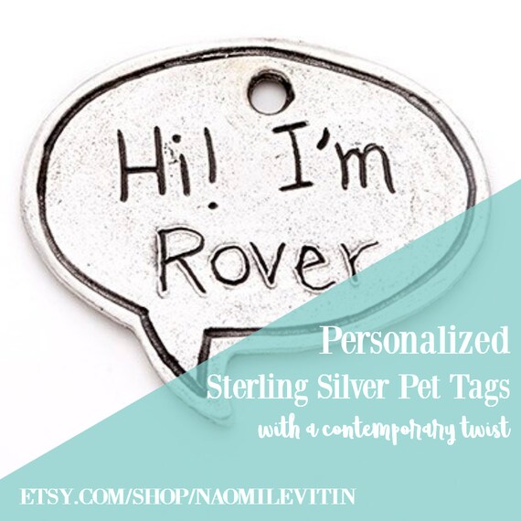 sterling silver pet tags