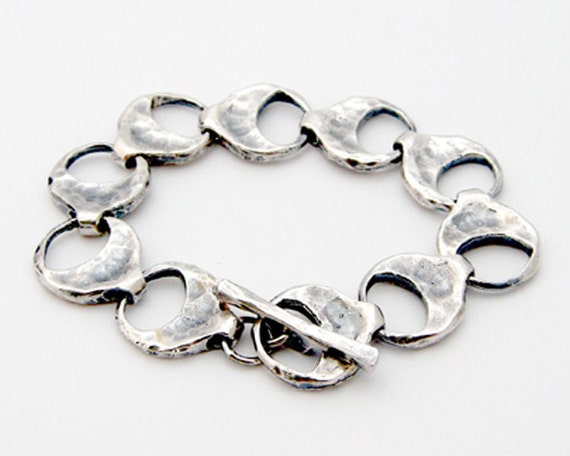 chunky silver bracelet