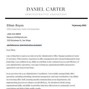 Plantilla de carta de presentación