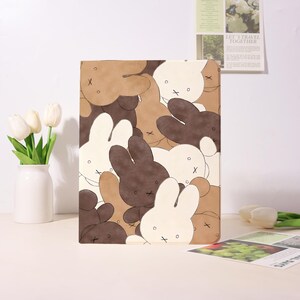 Cute Bunny iPad Case For iPad Pro 2024 11" 13",iPad Air 6/7 11" 13",iPad Mini 6/7 7.9",iPad 5-10th 9.7"10.9"10.2",A16,Custom PenSlot Case