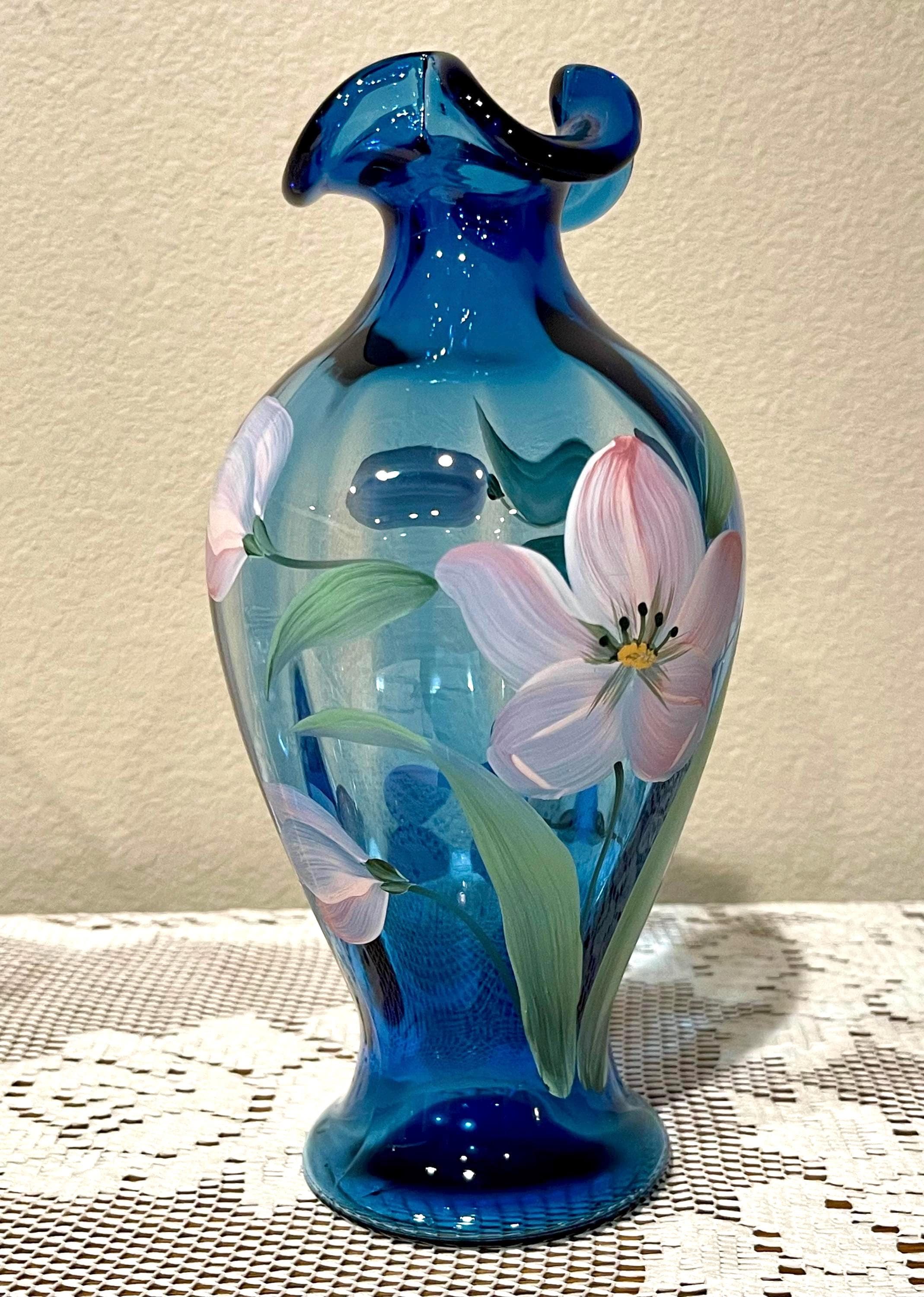 Fenton フェントン　一輪挿し　ヴィンテージ　ウランガラス 新品 通販ホビー・楽器・アート - Fenton フェントン 一輪挿し