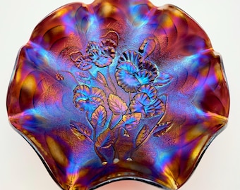 Imperial Antique Purple Pansy Bowl