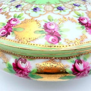 Early 1900s Unmarked Moriage Rare Covered Serving Dish image 6